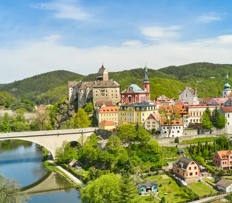 Karlsbad und Erdschweinessen in Loket